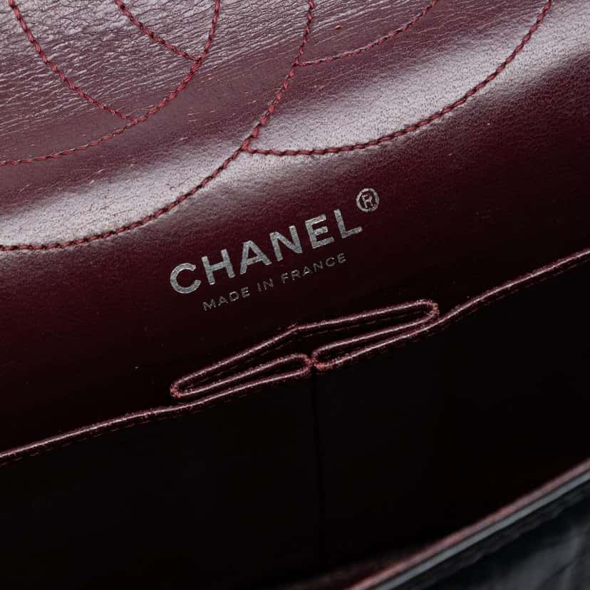 Chanel Reissue 2.55 Aged Calfskin Double Flap 227 Black Leather Good condition - Box View