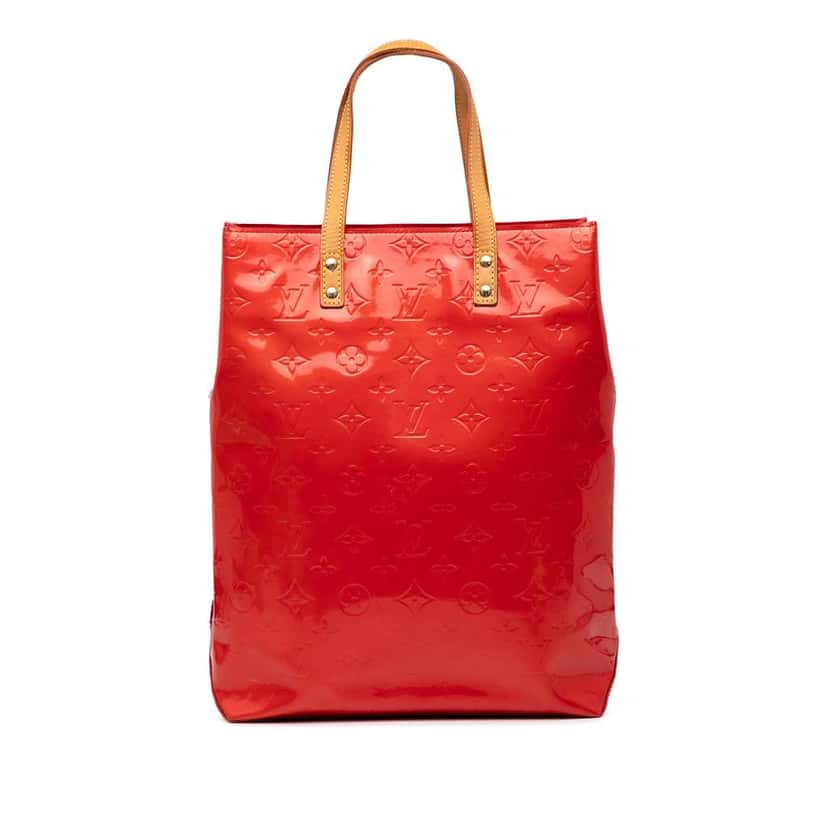 Louis Vuitton Monogram Vernis Reade MM Red Leather Good condition - Front View