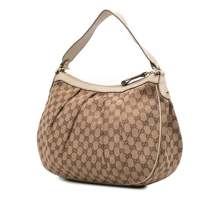 Gucci GG Canvas Sukey Shoulder Bag Brown Canvas Good condition - Back View