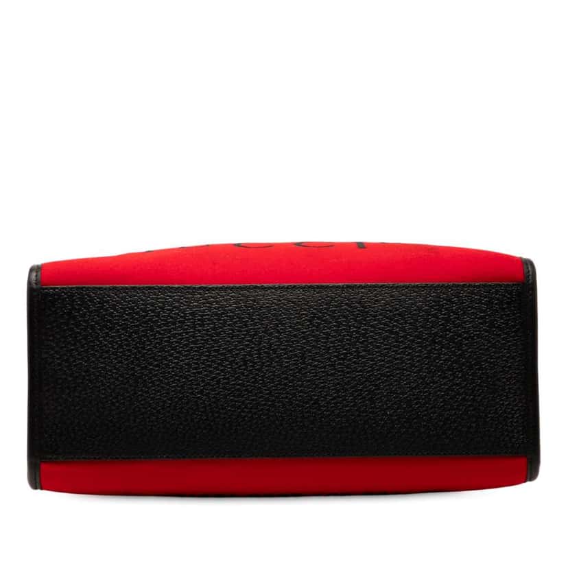 Gucci Felt 100 Centennial Satchel Red Wool Good condition - Inside View