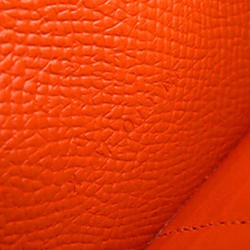 Hermès Epsom Kelly Longue Wallet Orange Leather Good condition - Box View