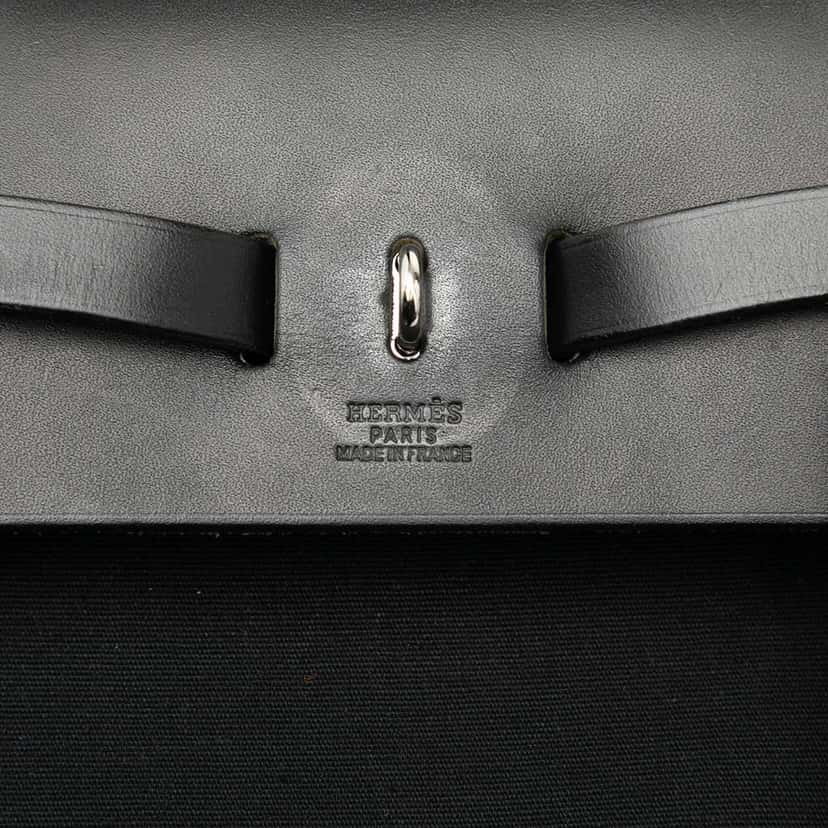 Hermès Toile Herbag GM Backpack Black Canvas Good condition - Box View