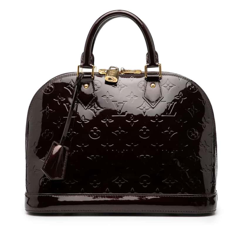 Louis Vuitton Monogram Vernis Alma PM Purple Leather Good condition - Front View