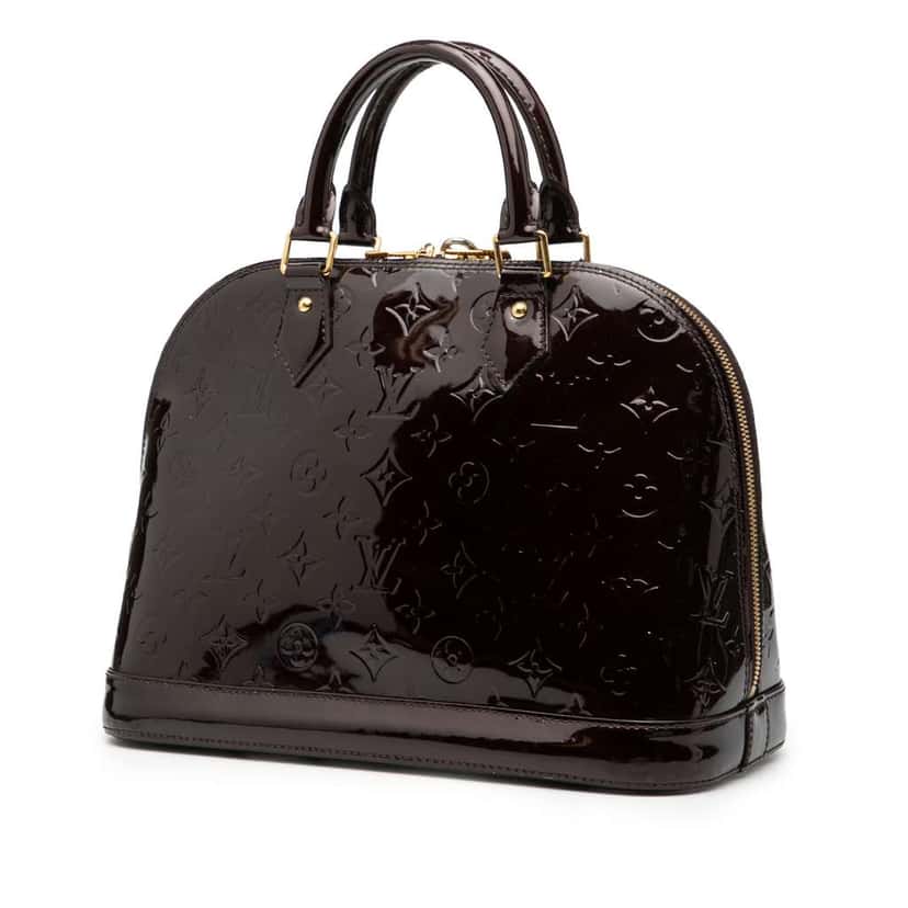 Louis Vuitton Monogram Vernis Alma PM Purple Leather Good condition - Back View