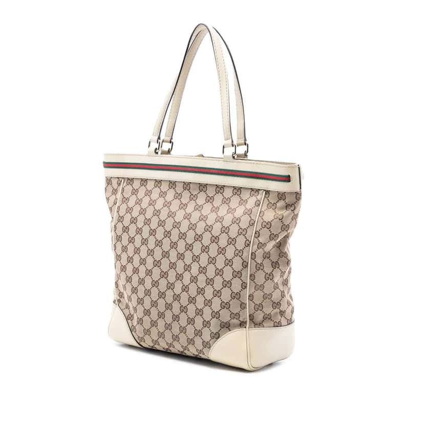 Gucci GG Canvas Mayfair Tote Brown Canvas Good condition - Back View