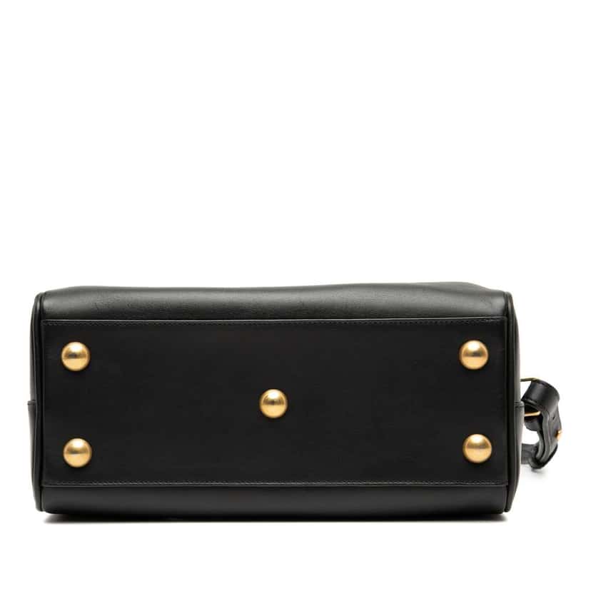 Saint Laurent Baby Leather Classic Duffle Satchel Black Leather Good condition - Inside View