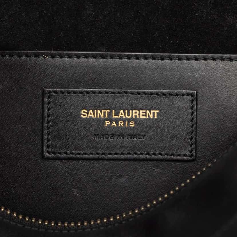 Saint Laurent Baby Leather Classic Duffle Satchel Black Leather Good condition - Box View
