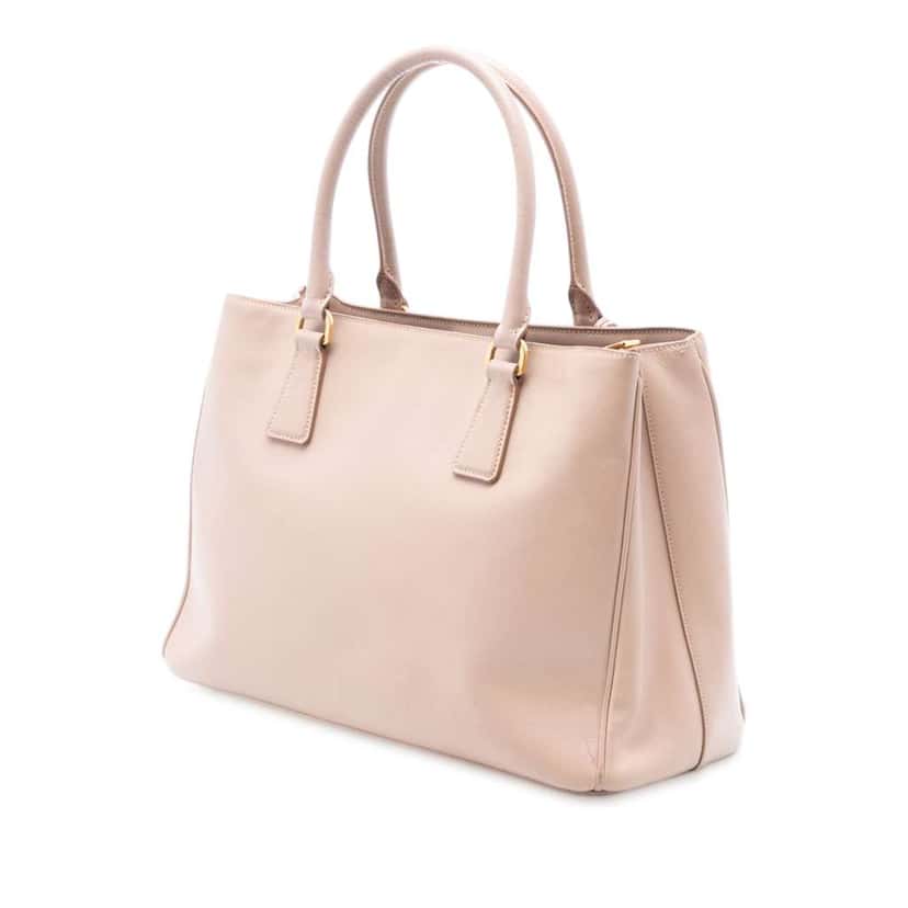 Prada Medium Saffiano Lux Galleria Tote Pink Leather Good condition - Back View