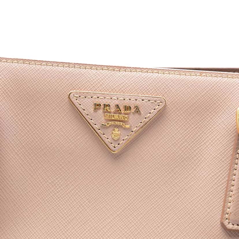 Prada Medium Saffiano Lux Galleria Tote Pink Leather Good condition - Box View