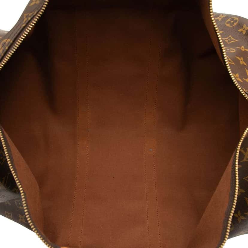 Louis Vuitton Monogram Keepall Bandouliere 55 Brown Good condition - Model View