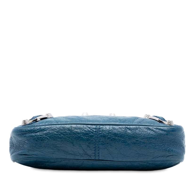 Balenciaga Lambskin Motocross Giant 12 Hip Crossbody Blue Leather Good condition - Inside View