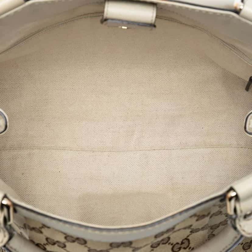 Gucci Medium GG Canvas Sukey Tote Brown Canvas Good condition - Model View