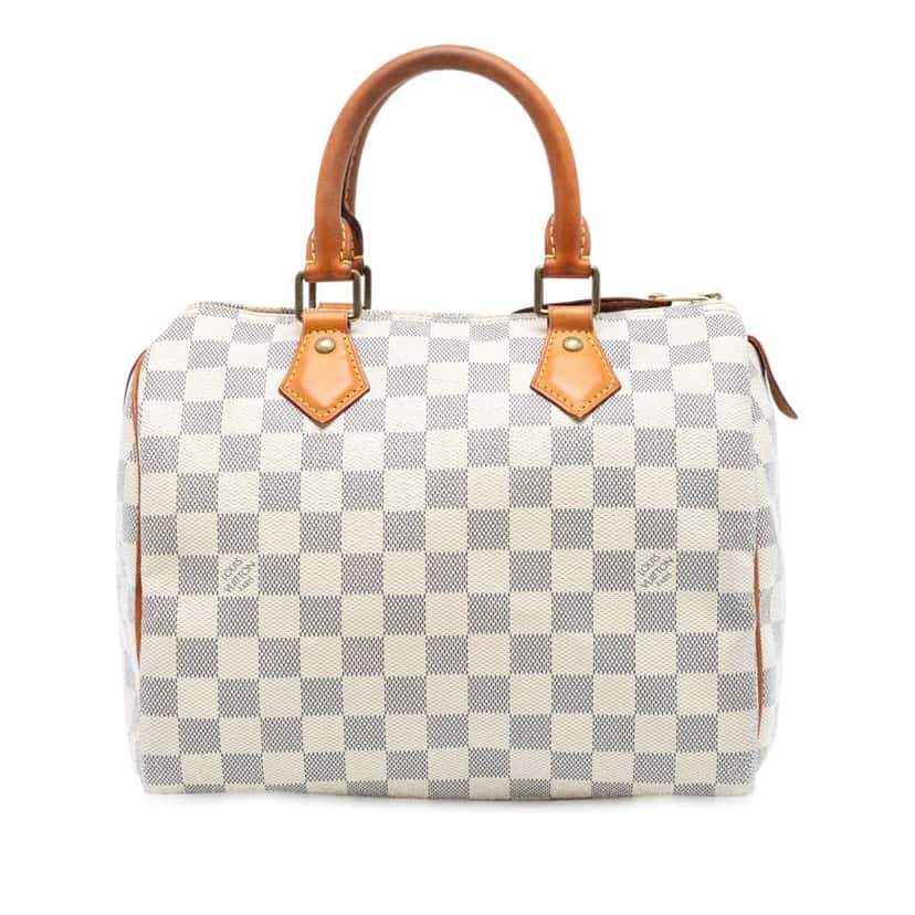 Louis Vuitton Damier Azur Speedy 25 White Good condition - Front View