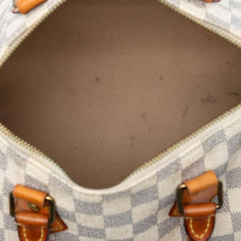 Louis Vuitton Damier Azur Speedy 25 White Good condition - Model View