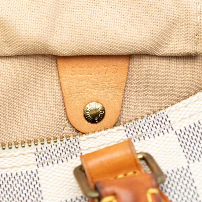 Louis Vuitton Damier Azur Speedy 25 White Good condition - Box View