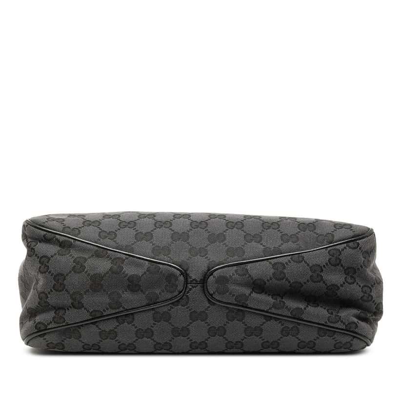 Gucci GG Canvas Shoulder Bag Grey Canvas Good condition - Inside View