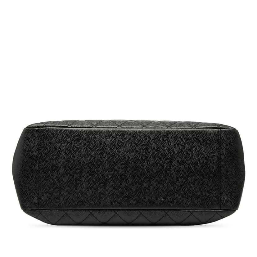 Chanel Caviar Grand Shopping Tote Black Leather Good condition - Inside View