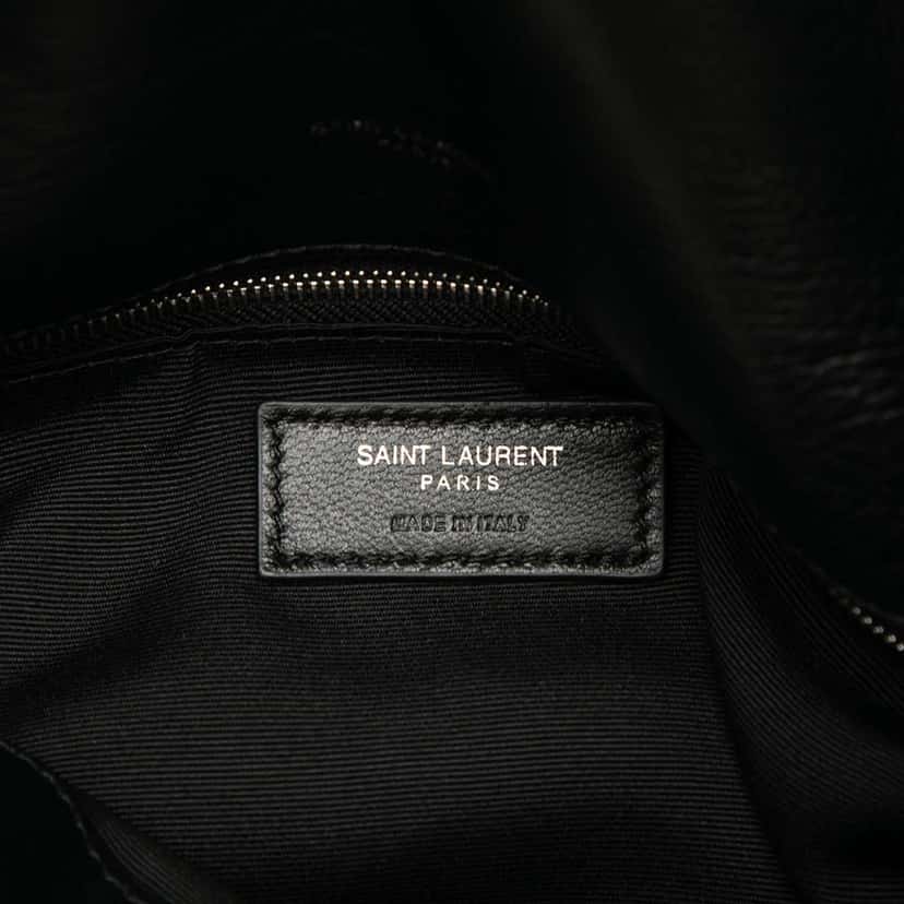 Saint Laurent Small Lambskin Loulou Puffer Shoulder Bag Black Leather Good condition - Box View