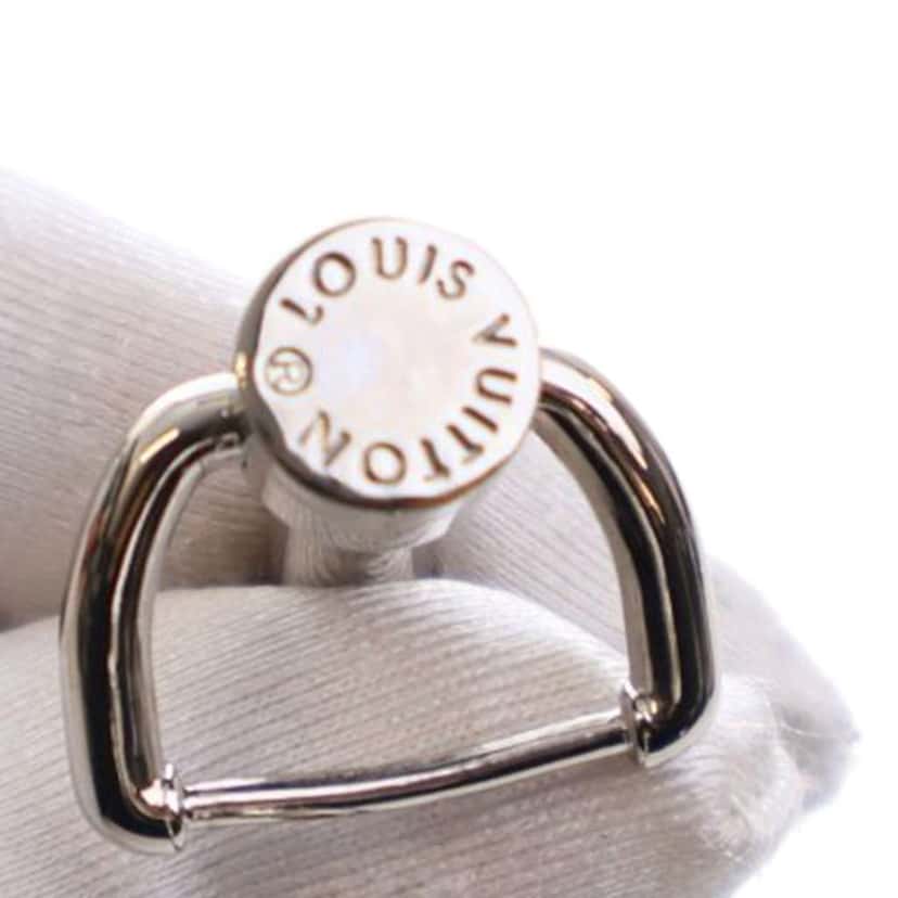 Louis Vuitton Silver Plated Monogram Eclipse Bracelet M Silver Metal Good condition - Back View