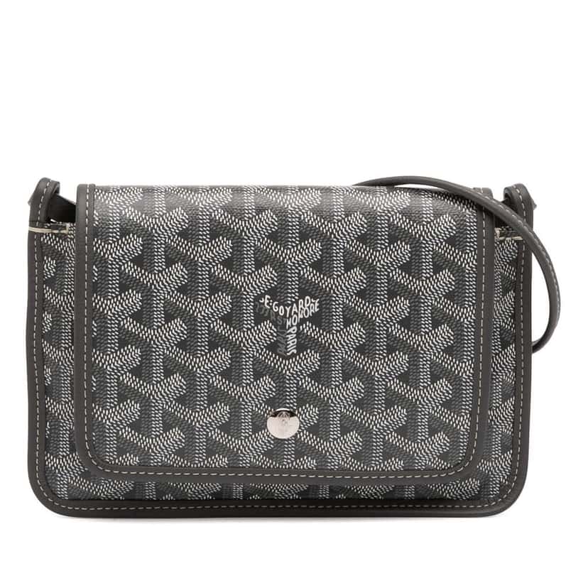 Goyard Goyardine Plumet Pocket Wallet Grey Canvas Good condition - Front View