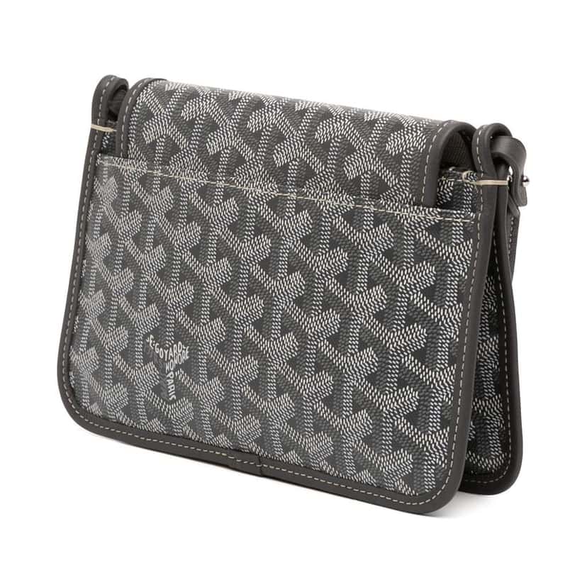 Goyard Goyardine Plumet Pocket Wallet Grey Canvas Good condition - Back View