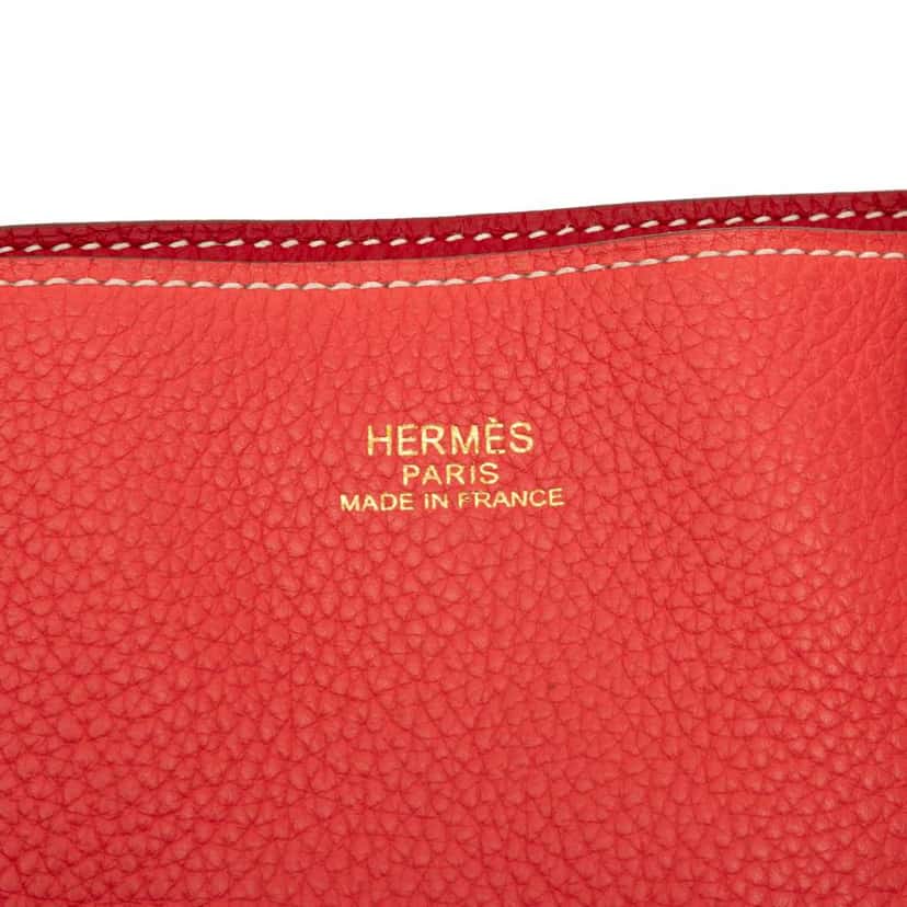 Hermès Clemence Double Sens 36 Red Leather Good condition - Box View