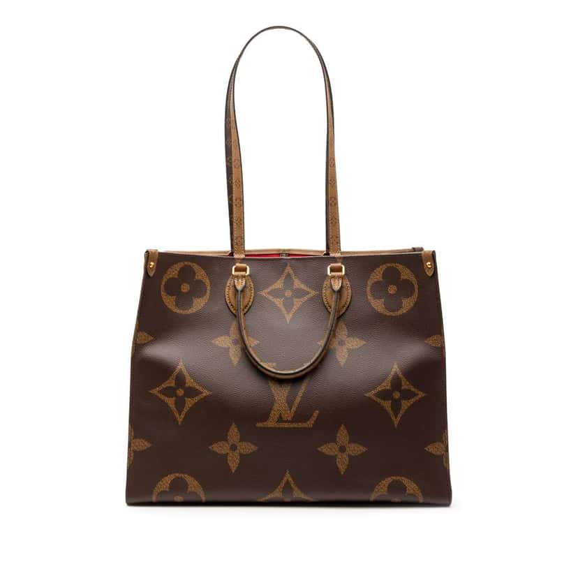 Louis Vuitton Monogram Reverse Giant OnTheGo GM Brown Good condition - Front View