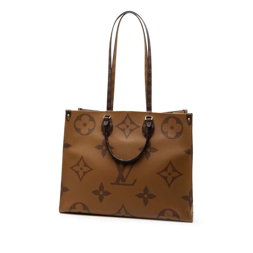 Louis Vuitton Monogram Reverse Giant OnTheGo GM Brown Good condition - Back View