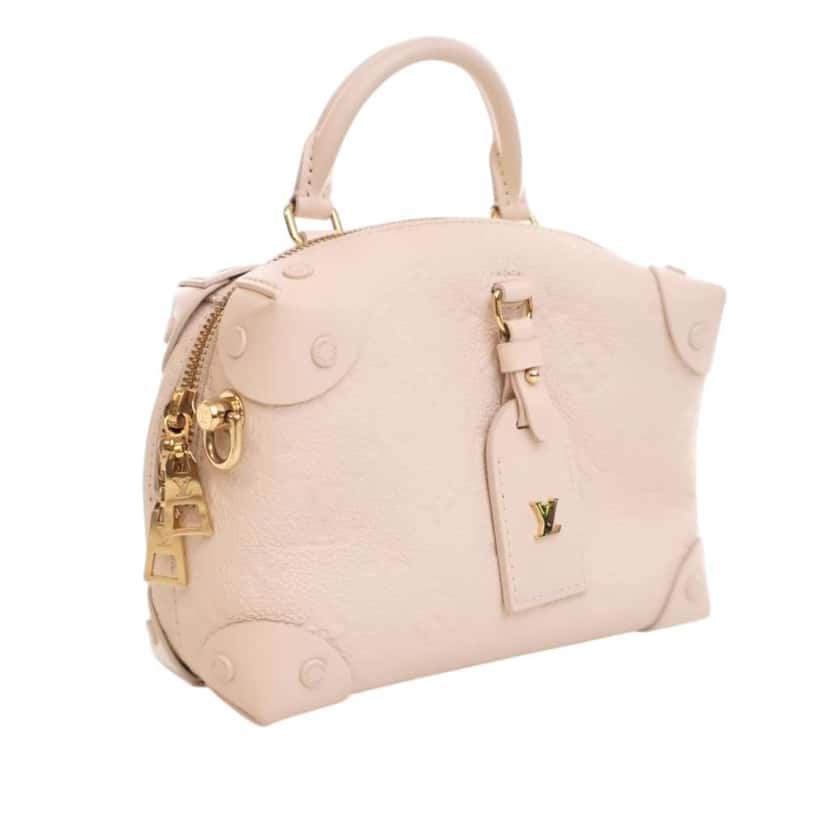 Louis Vuitton Monogram Empreinte Petite Malle Souple White Leather Good condition - Back View