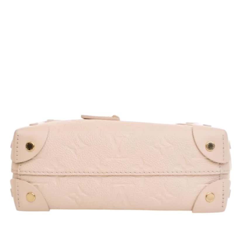 Louis Vuitton Monogram Empreinte Petite Malle Souple White Leather Good condition - Box View