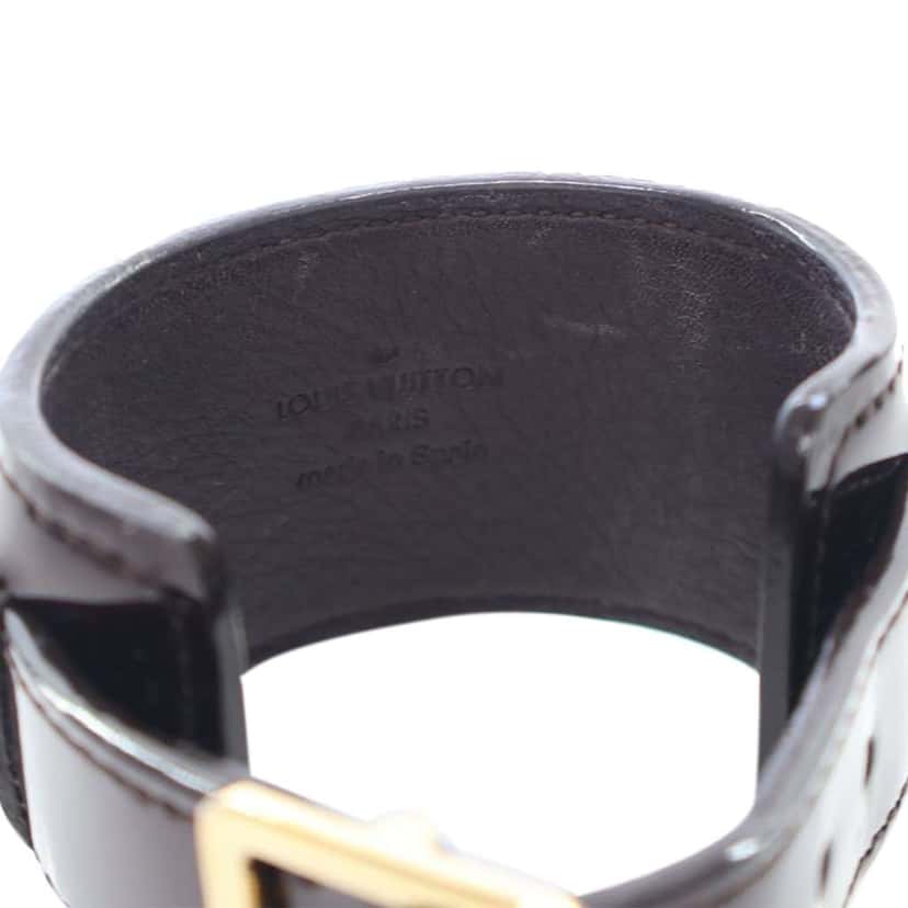 Louis Vuitton Vernis Sweet Monogram Infinity Bracelet Purple Leather Good condition - Model View