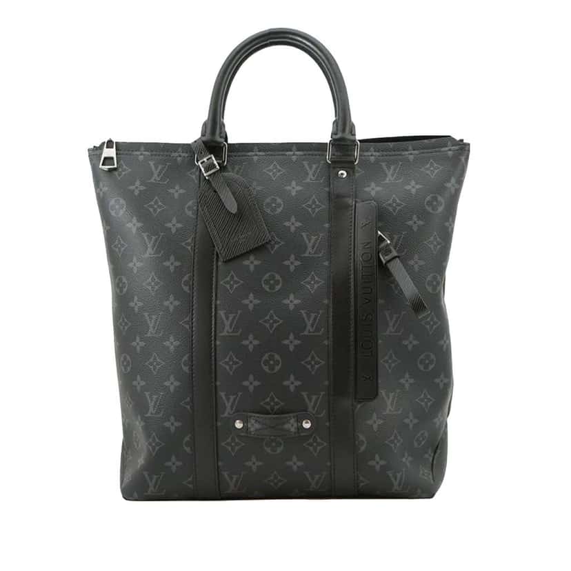 Louis Vuitton Monogram Eclipse Tote Backpack Black Good condition - Front View