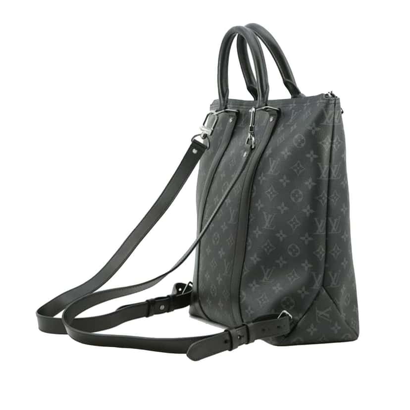 Louis Vuitton Monogram Eclipse Tote Backpack Black Good condition - Back View