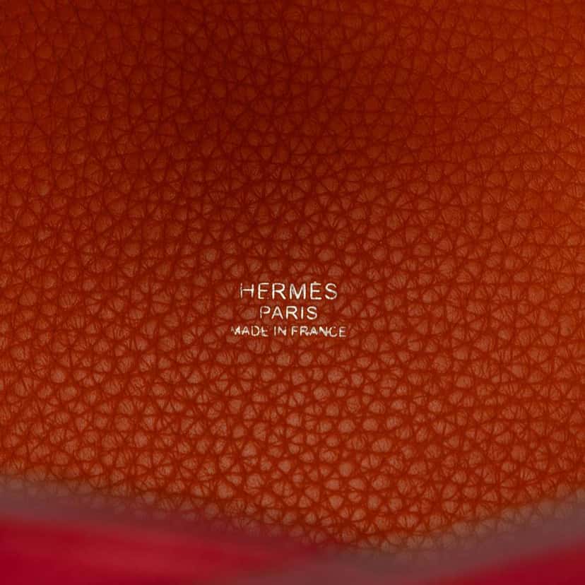 Hermès Bicolor Clemence and Swift Picotin Lock 18 Orange Leather Good condition - Box View