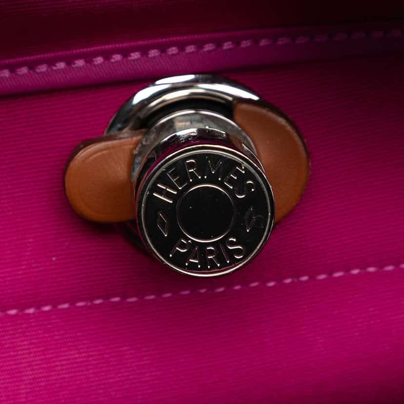 Hermès Toile Herbag Zip 31 Pink Canvas Good condition - Box View