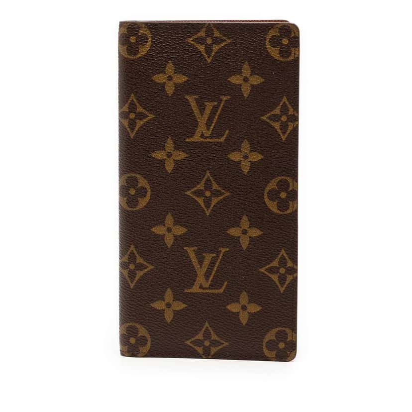 Louis Vuitton Monogram Porte Valeurs Cartes Credit Brown Good condition - Front View