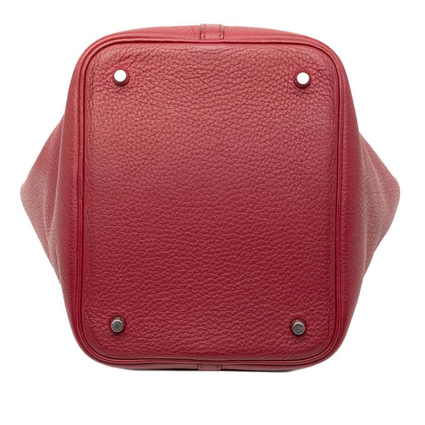 Hermès Clemence Picotin Lock 22 Red Leather Good condition - Inside View