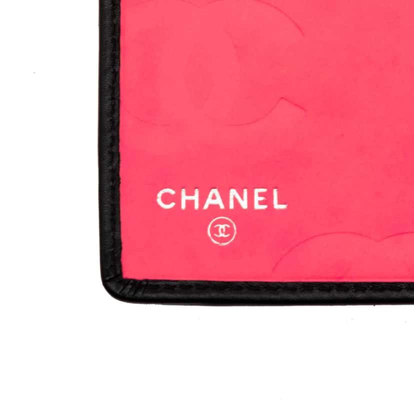 Chanel Quilted Lambskin Cambon Ligne Bifold Wallet Black Leather Good condition - Box View