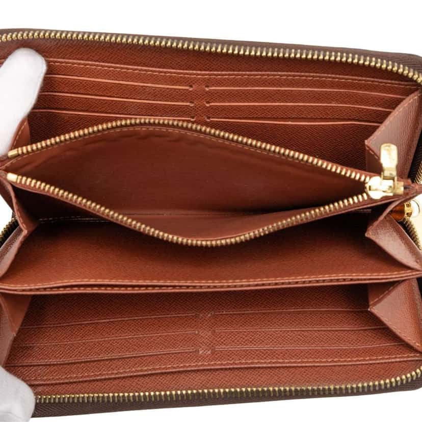 Louis Vuitton Monogram Zippy Long Wallet Brown Good condition - Model View