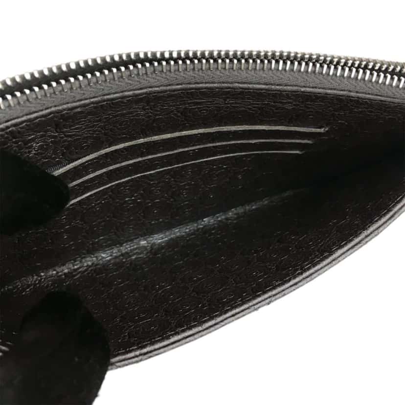 Chanel Quilted Lambskin Camellia Zip Pouch Grey Leather Good condition - Box View