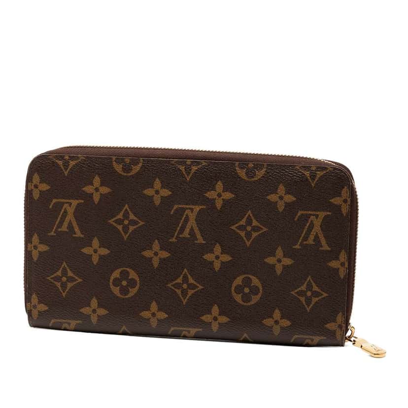Louis Vuitton Monogram Zippy Organizer Wallet Brown Good condition - Back View