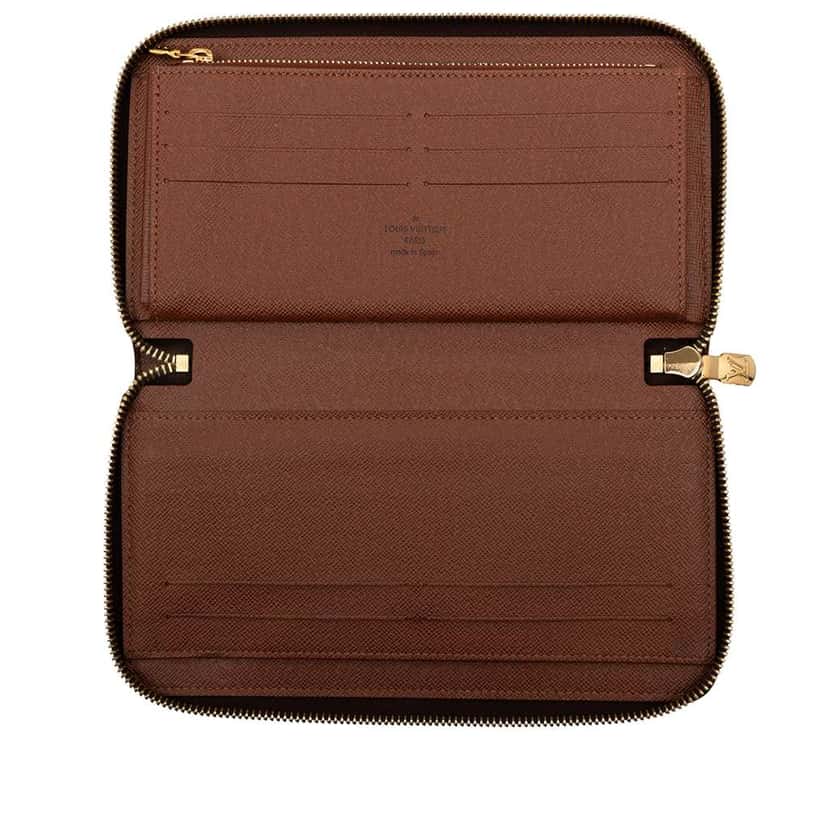 Louis Vuitton Monogram Zippy Organizer Wallet Brown Good condition - Model View