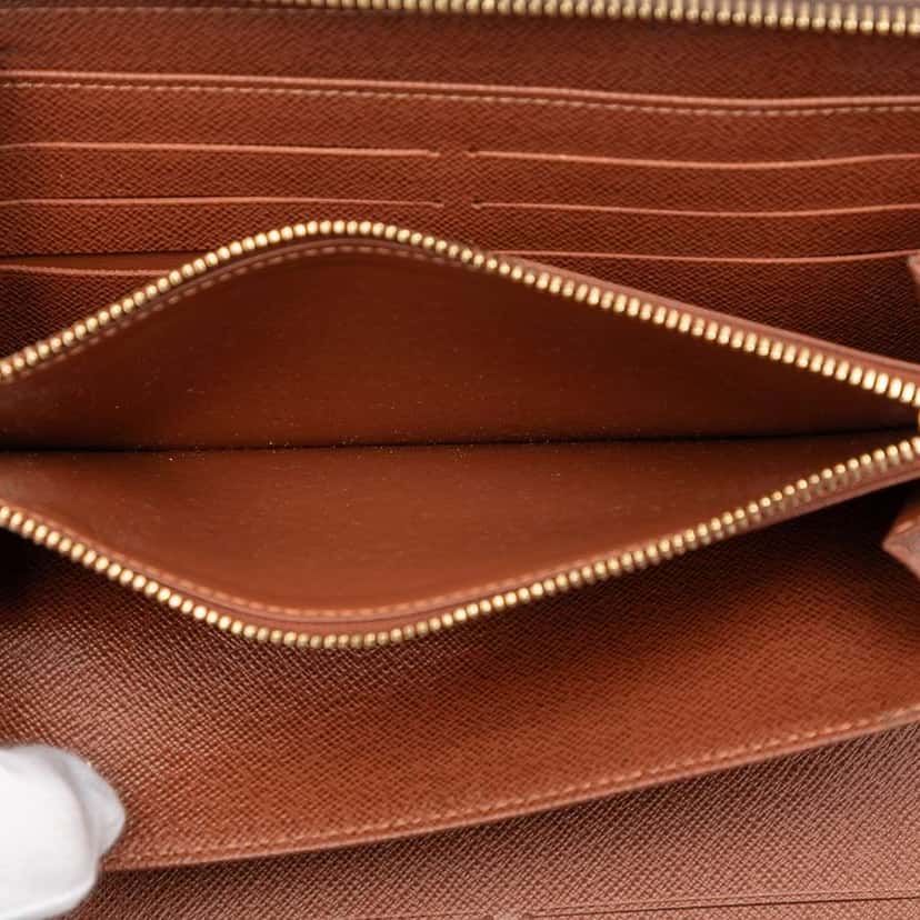 Louis Vuitton Monogram Zippy Organizer Wallet Brown Good condition - Box View