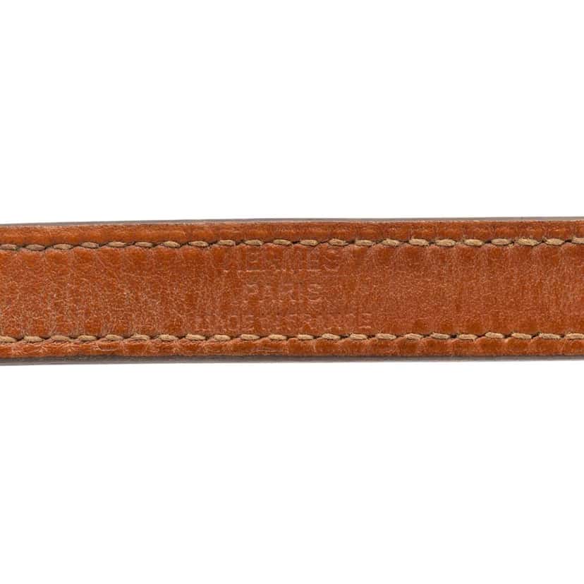 Hermès Leather Kelly Double Tour Bracelet Brown Leather Good condition - Box View
