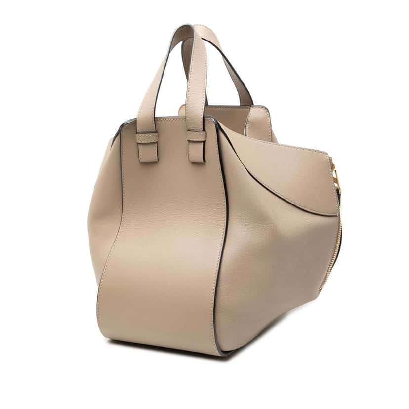 Loewe Small Leather Hammock Satchel Brown Leather Good condition - Back View