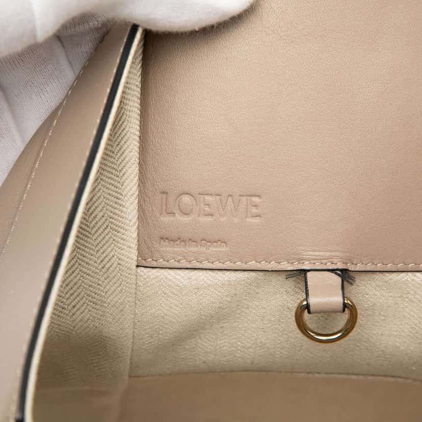 Loewe Small Leather Hammock Satchel Brown Leather Good condition - Box View