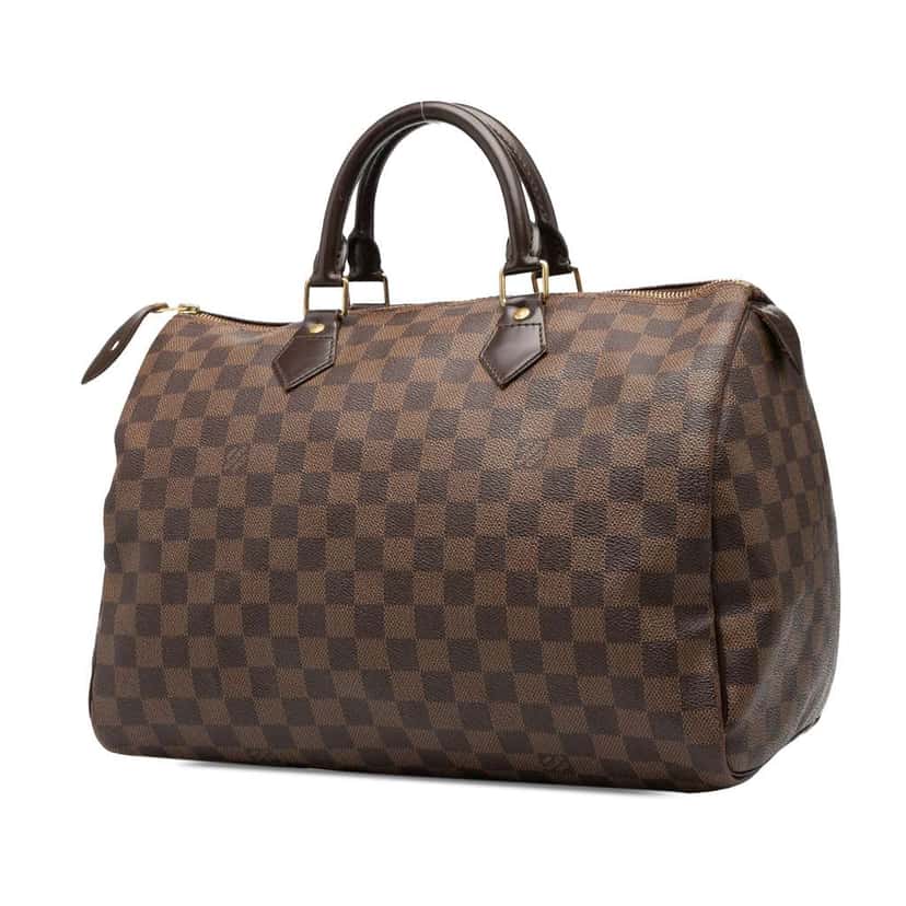 Louis Vuitton Damier Ebene Speedy 35 Brown Good condition - Back View
