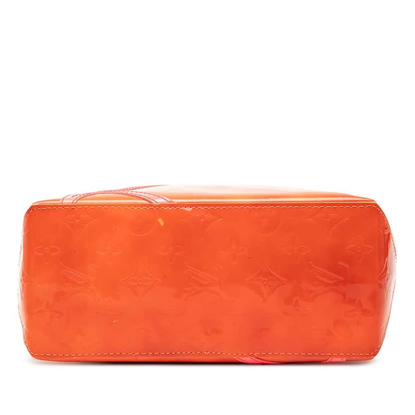 Louis Vuitton x Robert Wilson Monogram Vernis Fluo Reade PM Orange Leather Fair condition - Inside View