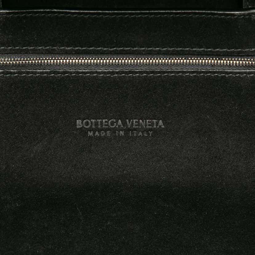 Bottega Veneta Calfskin Maxi Intrecciato Arco Briefcase Black Leather Good condition - Box View