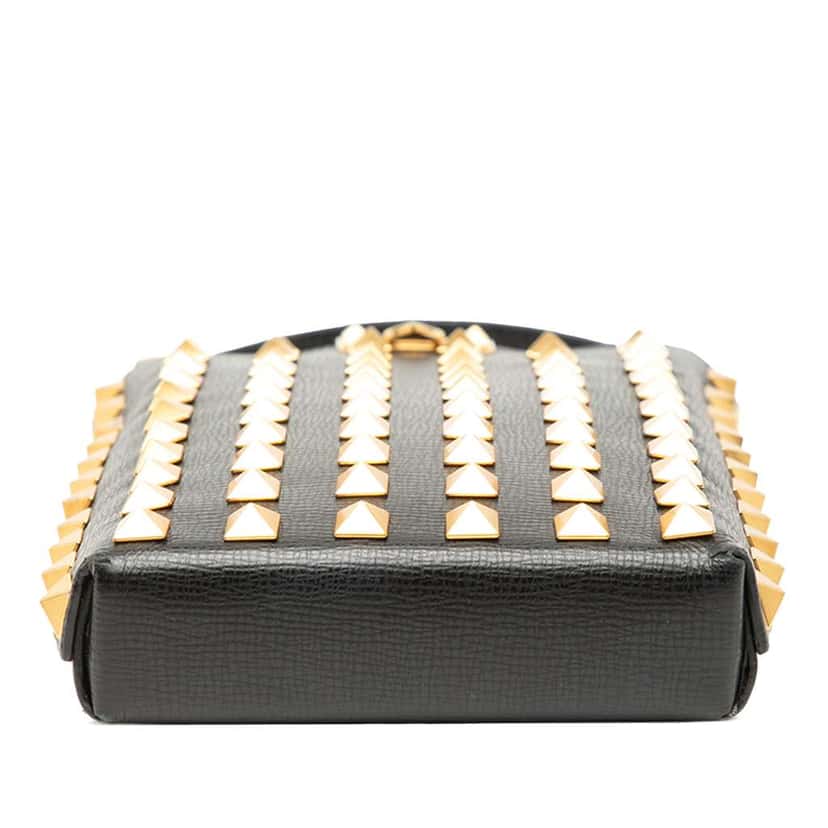 Valentino Leather Rockstud Alcove Smartphone Case Black Leather Good condition - Inside View